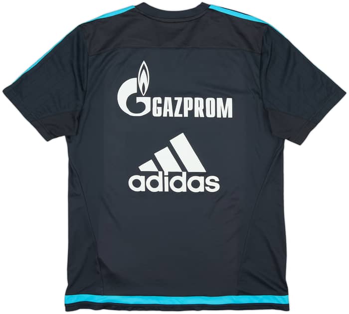 2015-16 Schalke Player Issue adidas Training Shirt - 9/10 - (L)