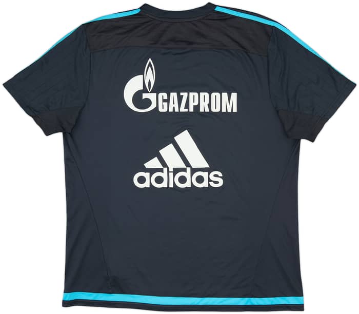 2015-16 Schalke Player Issue adidas Training Shirt #1 - 9/10 - (XL)
