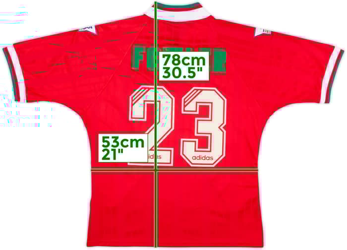1993-95 Liverpool Home Shirt Fowler #23 - 4/10 - (L)