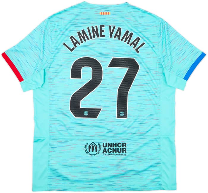 2023-24 Barcelona Third Shirt Lamine Yamal #27 - 9/10 - (XL)