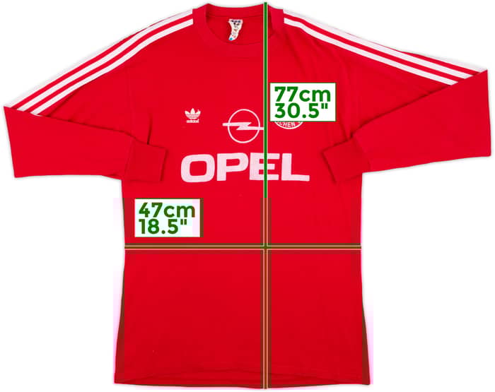 1989-91 Bayern Munich Home L/S Shirt - 9/10 - (L)