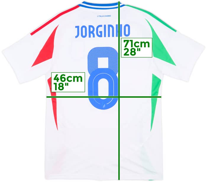 2024-25 Italy Away Shirt Jorginho #8 (S)