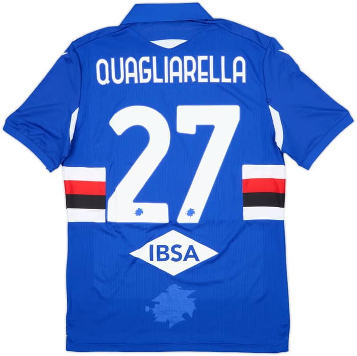2020-21 Sampdoria Home Shirt Quagliarella #27 (L)