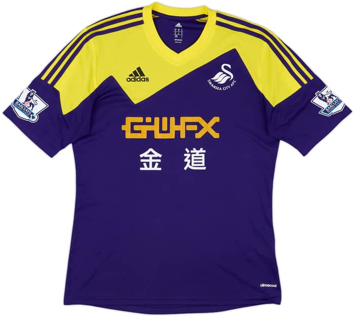 2013-14 Swansea Away Shirt Shelvey #8 - 8/10 - (M)