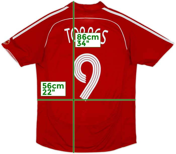 2006-08 Liverpool Home Shirt Torres #9 - 4/10 - (M)