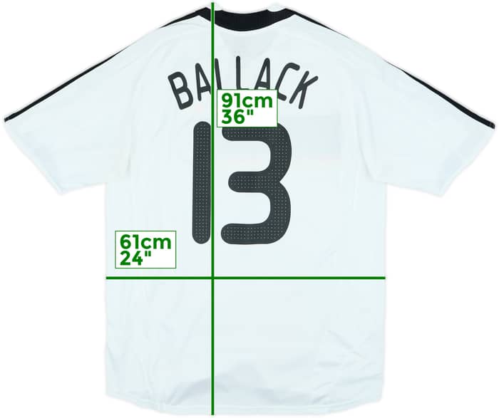 2008-09 Germany Home Shirt Ballack #13 - 7/10 - (XL)