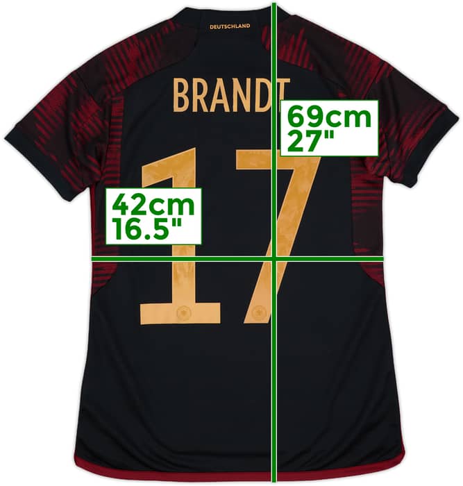 2022-23 Germany Away Shirt Brandt #17 (Women's S)