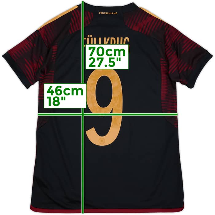 2022-23 Germany Away Shirt Fullkrug #9 (Women's M)