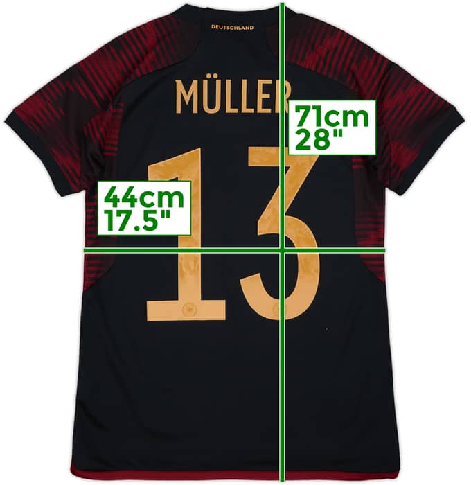 2022-23 Germany Away Shirt Muller #13 (Women's M)