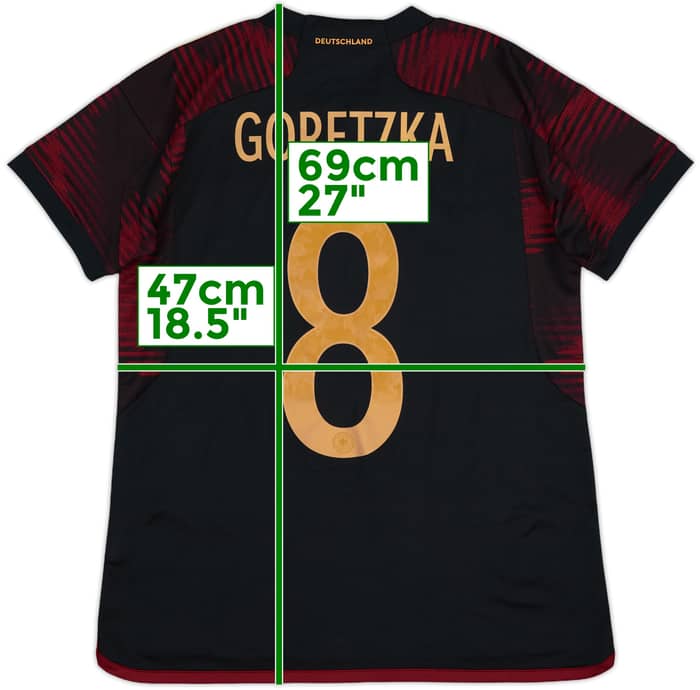 2022-23 Germany Away Shirt Goretzka #8 (Women's M)