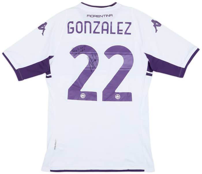 2021-22 Fiorentina Signed Away Shirt Gonzalez #22 - 8/10 - (L)
