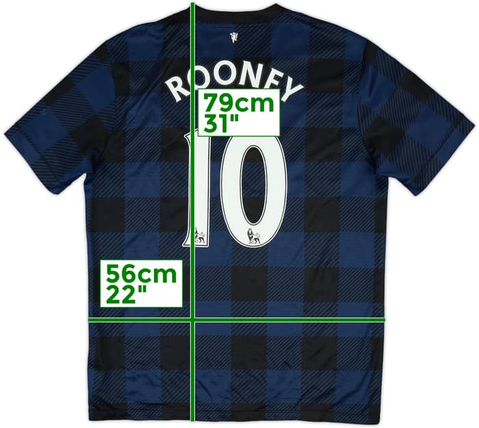 2013-14 Manchester United Away Shirt Rooney #10 - 8/10 - (L)