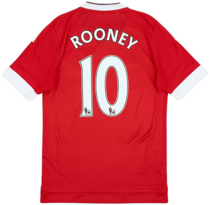 2015-16 Manchester United Home Shirt Rooney #10 - 7/10 - (S)