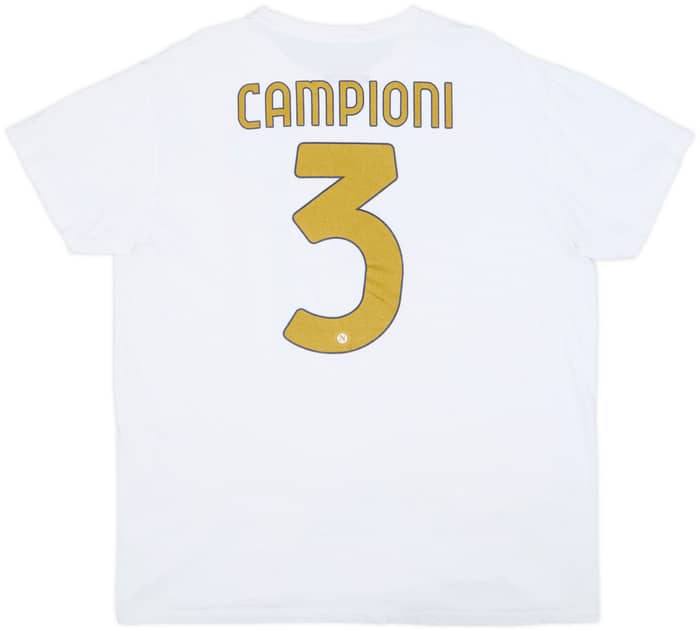 2022-23 Napoli EA7 'Campioni D'Italia' Cotton Tee - 9/10 - (XXL)