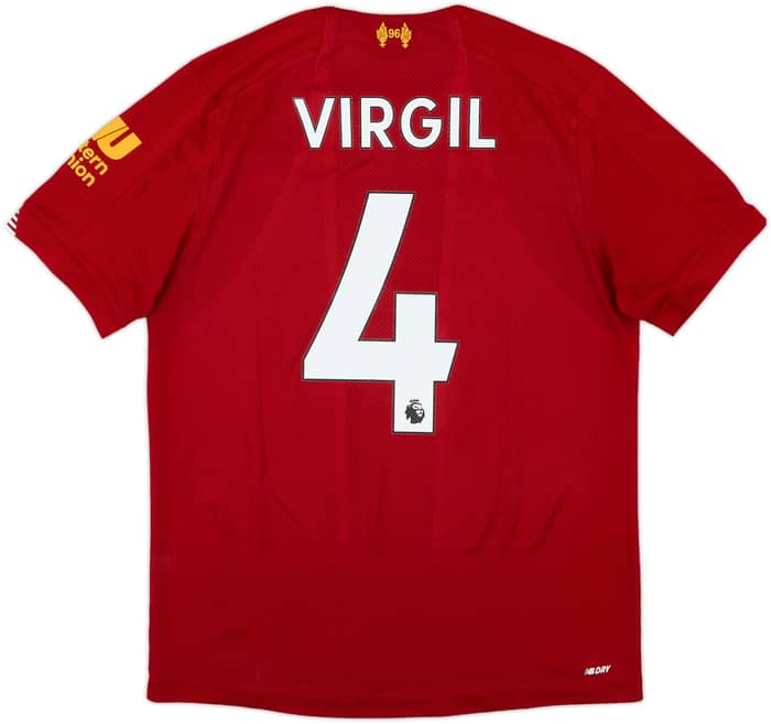 2019-20 Liverpool Home Shirt Virgil #4 - 8/10 - (S)