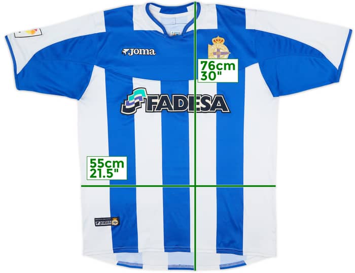 2003-04 Deportivo de La Coruna Home Shirt - 7/10 - (XL)