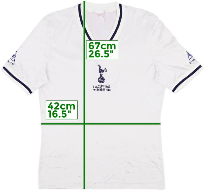 Camiseta de local de la Final de la FA Cup del Tottenham 1980-82 - 6/10 - (S)