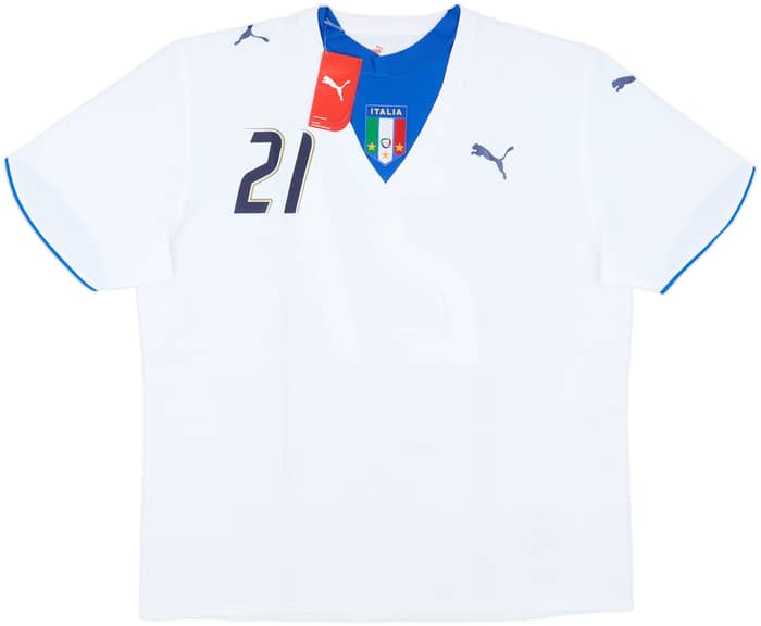 2006 Italy Away Shirt Pirlo #21 (XXL)