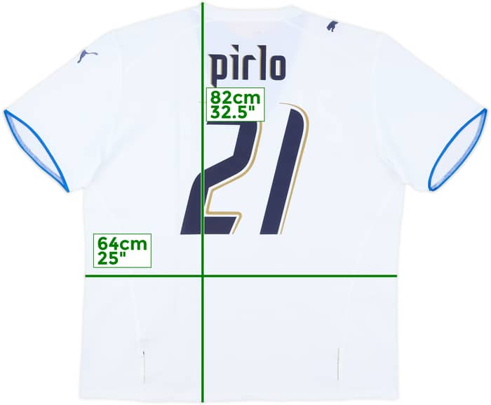 2006 Italy Away Shirt Pirlo #21 (XXL)