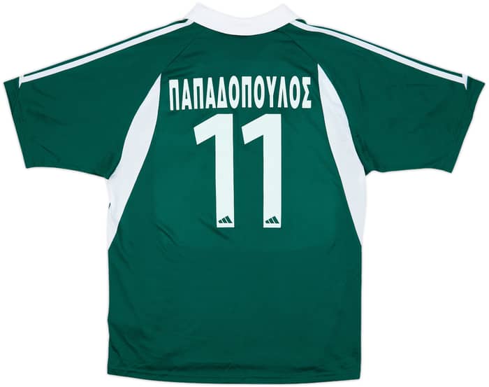 2003-04 Panathinaikos Home Shirt Papadopoulos #11 - 8/10 - (M)