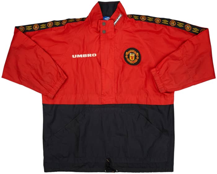 1998-00 Manchester United Umbro 1/4 Zip Track Jacket - 6/10 - (S)