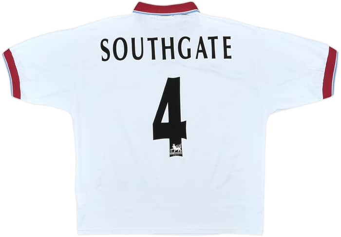1996-98 Aston Villa Away Shirt Southgate #4 - 6/10 - (L)