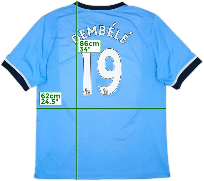 2015-16 Tottenham Away Shirt Dembele #19 - 6/10 - (3XL)