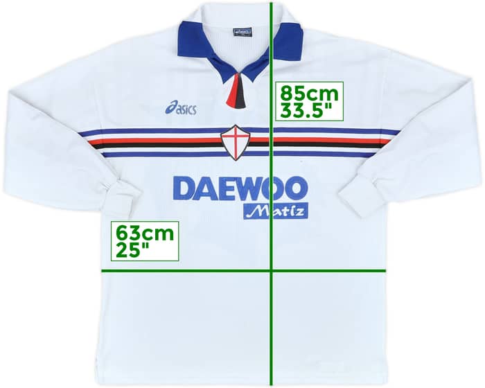 1998-99 Sampdoria Away L/S Shirt - 6/10 - (XL)