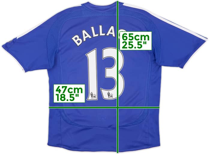 2006-08 Chelsea Home Shirt Ballack #13 - 8/10 - (L.Boys)