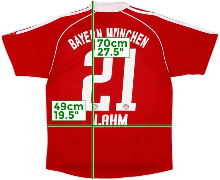 2005-06 Bayern Munich Home Shirt Lahm #21 - 8/10 - (XL.Boys)