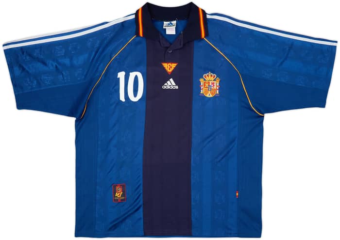 1999-00 Spain Away Shirt Raul #10 - 9/10 - (XL)