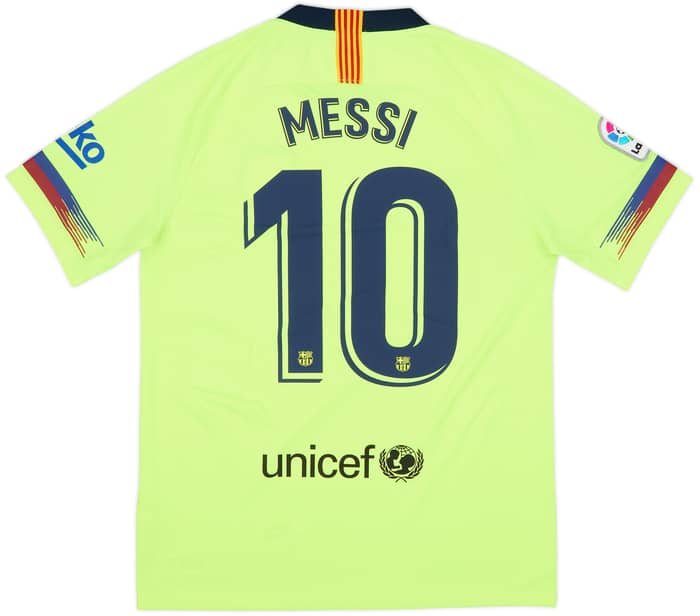 2018-19 Barcelona Away Shirt Messi #10 - 10/10 - (M)