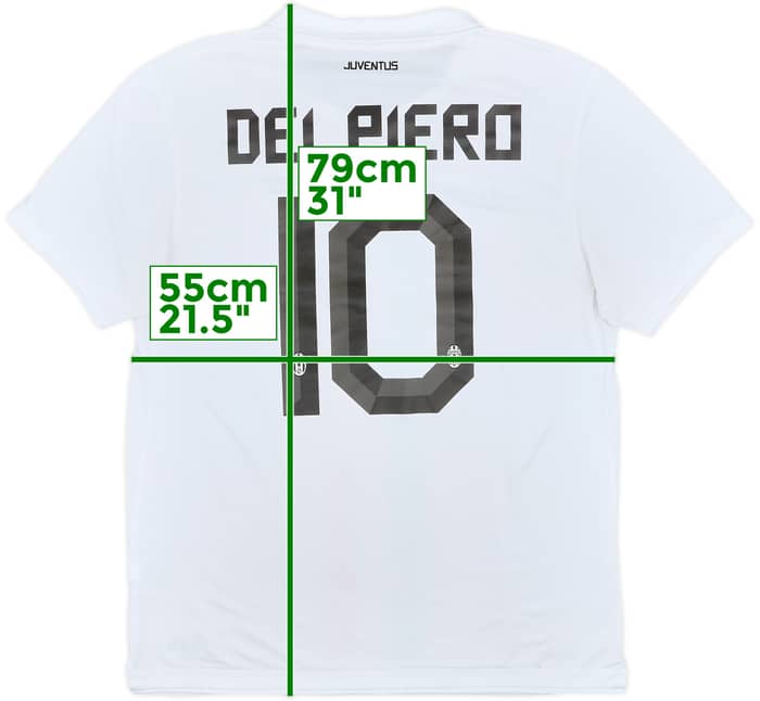 2010-12 Juventus Away Shirt Del Piero #10 - 7/10 - (L)