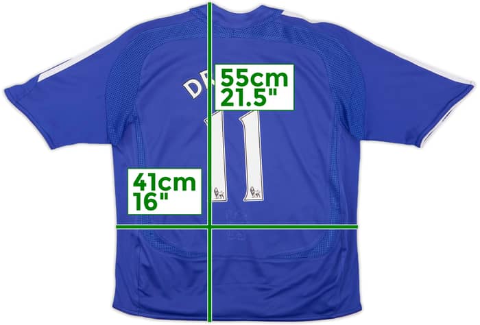 2006-08 Chelsea Home Shirt Drogba #11 - 8/10 - (S.Boys)