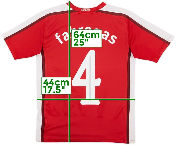 2008-10 Arsenal Home Shirt Fabregas #4 - 9/10 - (L.Boys)