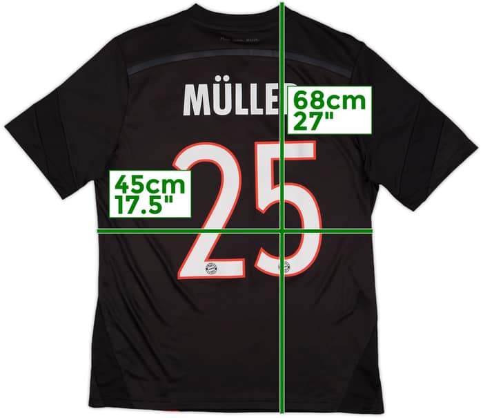 2013-14 Bayern Munich Third Shirt Muller #25 - 10/10 - (XL.Boys)