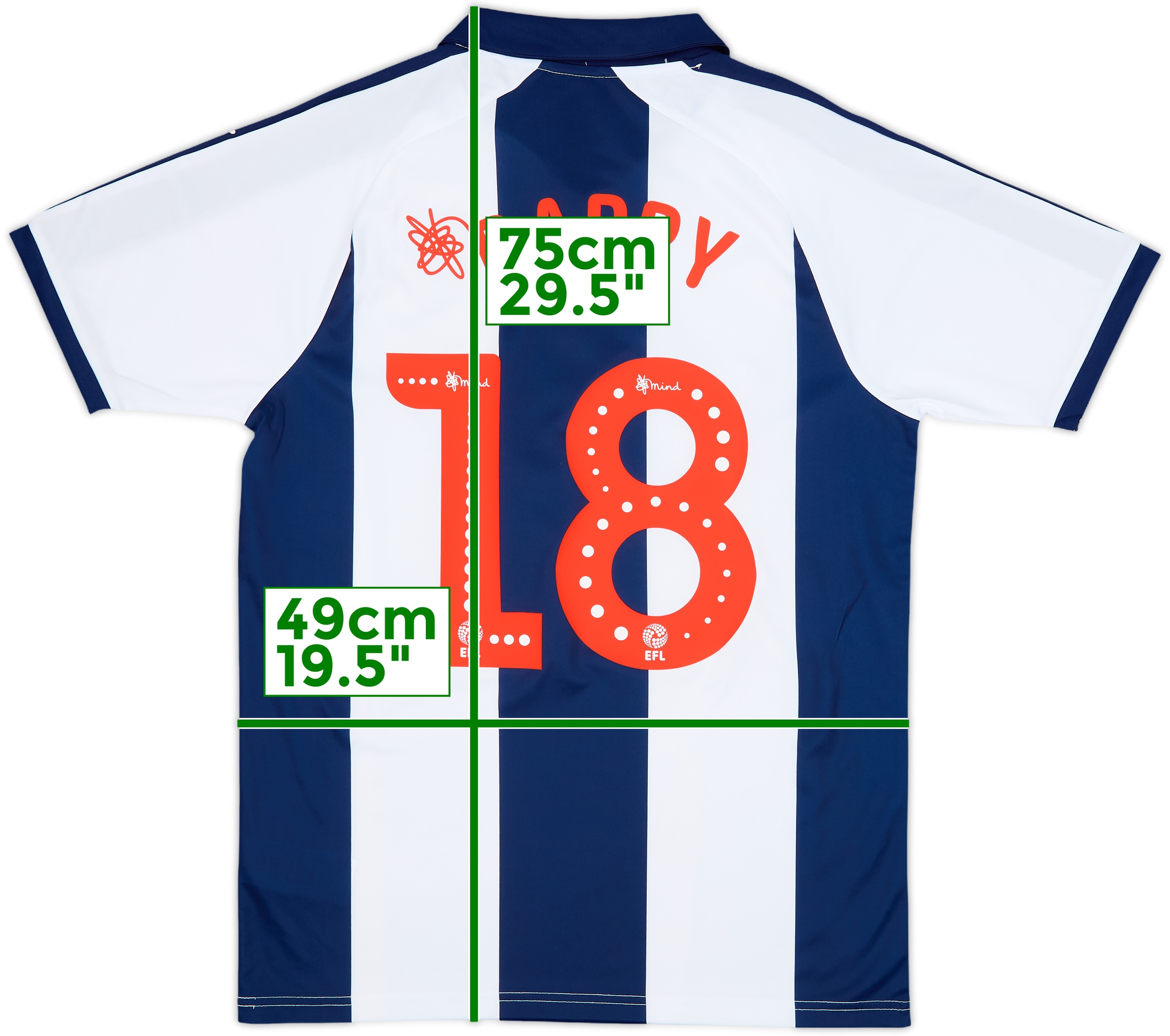 2018-19 West Brom Home Shirt Barry #18 (M)