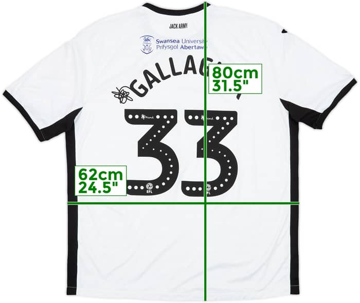 2019-20 Swansea Home Shirt Gallagher #33 - 7/10 - (XXL)