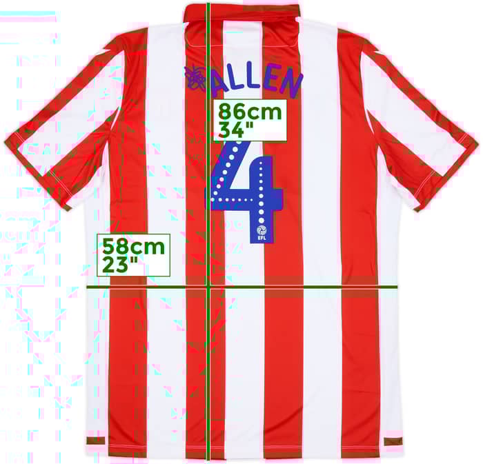 2019-20 Stoke City Home Shirt Allen #4 (3XL)
