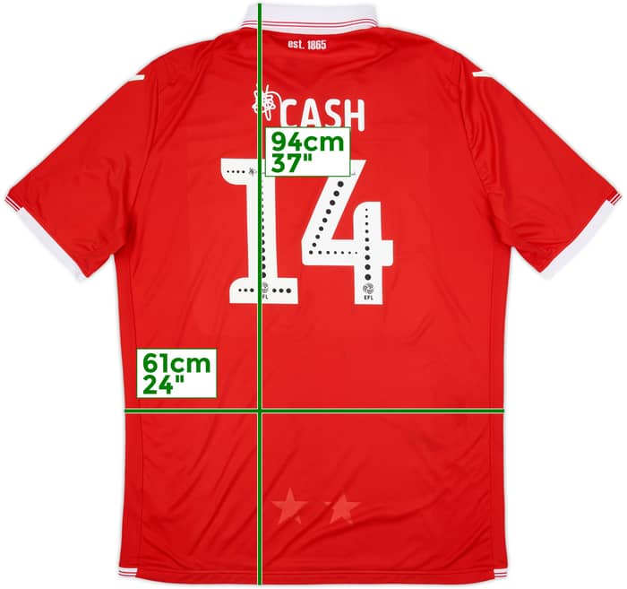 2018-19 Nottingham Forest Home Shirt Cash #14 - 9/10 - (5XL)