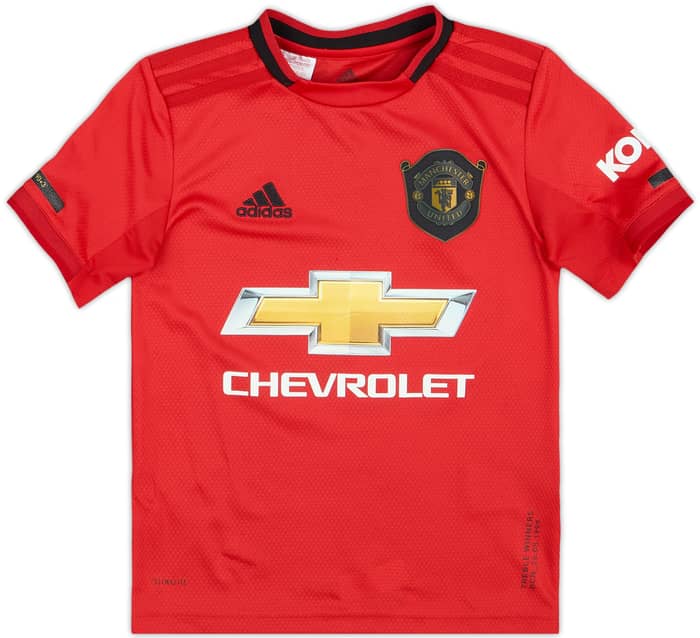 2019-20 Manchester United Home Shirt B.Fernandes #18 - 9/10 - (7-8 years)
