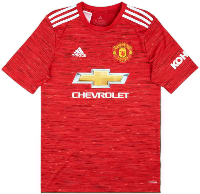2020-21 Manchester United Home Shirt B.Fernandes #18 - 9/10 - (XL.Boys)