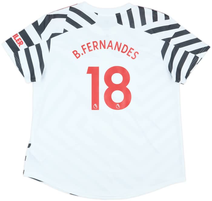 2020-21 Manchester United Third Shirt B.Fernandes #18 - 8/10 - (Women's XL)