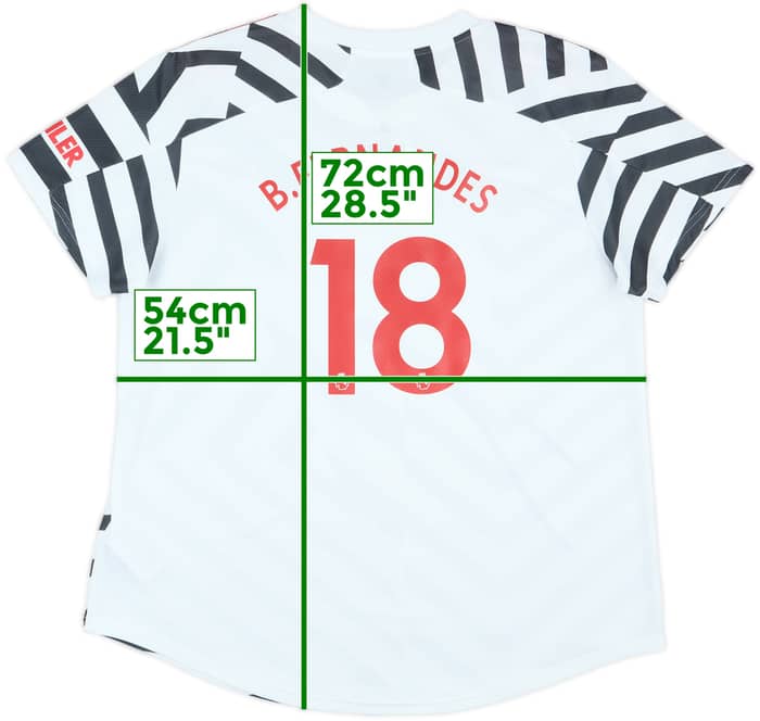 2020-21 Manchester United Third Shirt B.Fernandes #18 - 8/10 - (Women's XL)