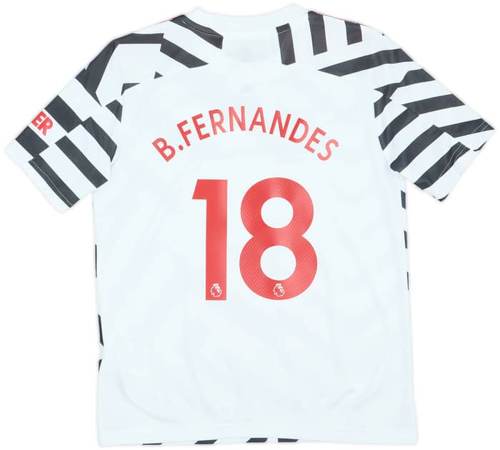 2020-21 Manchester United Third Shirt B.Fernandes #18 - 9/10 - (M.Boys)