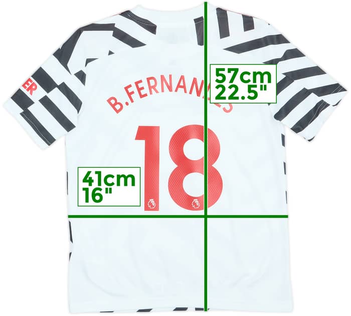 2020-21 Manchester United Third Shirt B.Fernandes #18 - 9/10 - (M.Boys)