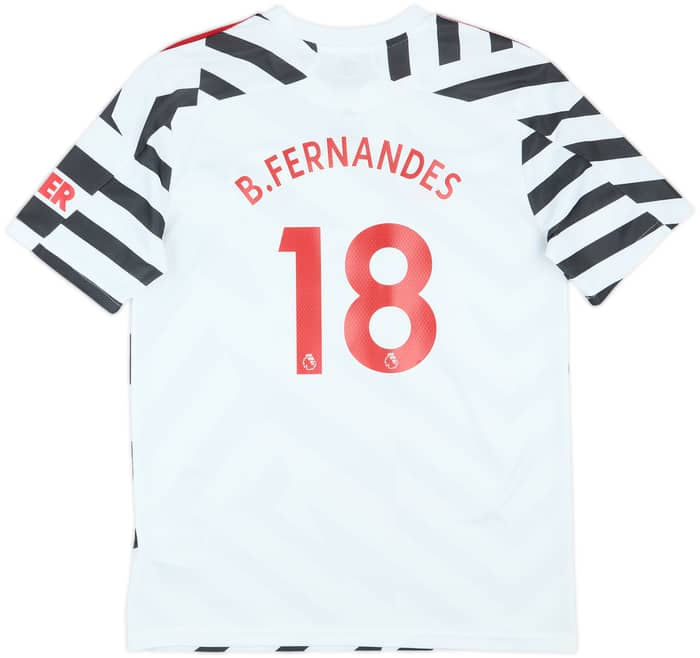 2020-21 Manchester United Third Shirt B.Fernandes #18 - 8/10 - (XL.Boys)