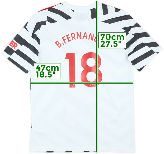 2020-21 Manchester United Third Shirt B.Fernandes #18 - 8/10 - (XL.Boys)