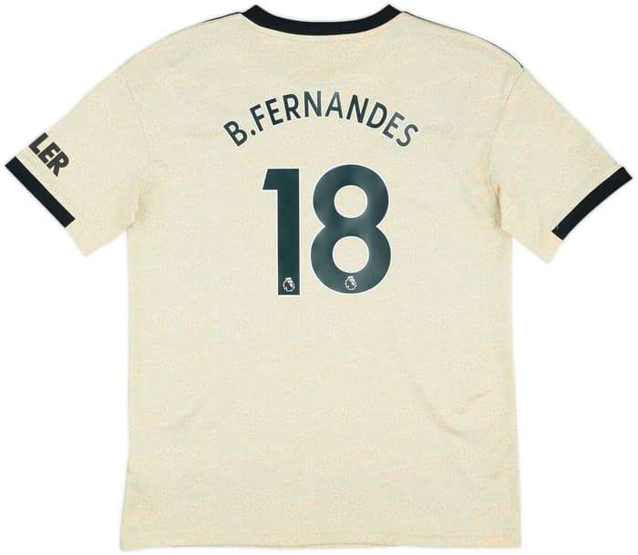 2019-20 Manchester United Away Shirt B.Fernandes #18 - 9/10 - (XL.Boys)