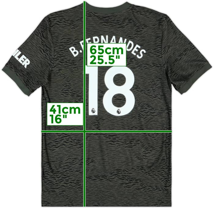 2020-21 Manchester United Away Shirt B.Fernandes #18 - 8/10 - (L.Boys)